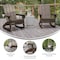 Flash Furniture Newport Adirondack Rocking Chair w/Cup Holder, Weather Resistant HDPE, Brown, 2PK 2-LE-HMP-1044-31-BR-GG - alternate 10